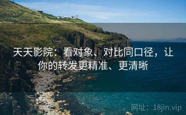 天天影院：看对象、对比同口径，让你的转发更精准、更清晰