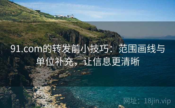 91.com的转发前小技巧:范围画线与单位补充,让信息更清晰 91.com的转发前小技巧:范围画线与单位补充,让信息更清晰
