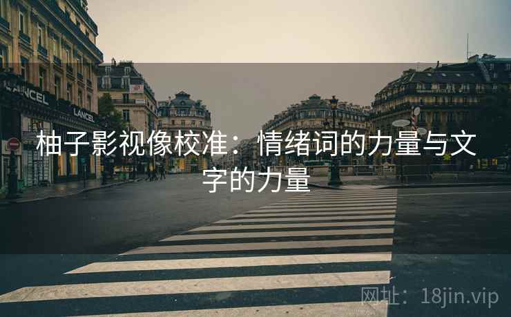 柚子影视像校准：情绪词的力量与文字的力量